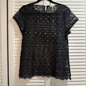 Dylan Los Angeles Black Lace Blouse